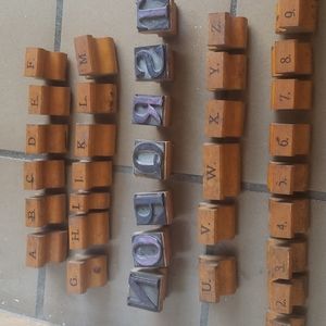 Antique Wooden rubber stamps